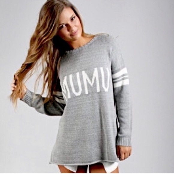 GUC Show me Your Mumu | MUMU Varsity Sweater | Small - Picture 1 of 4